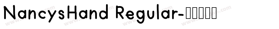 NancysHand Regular字体转换